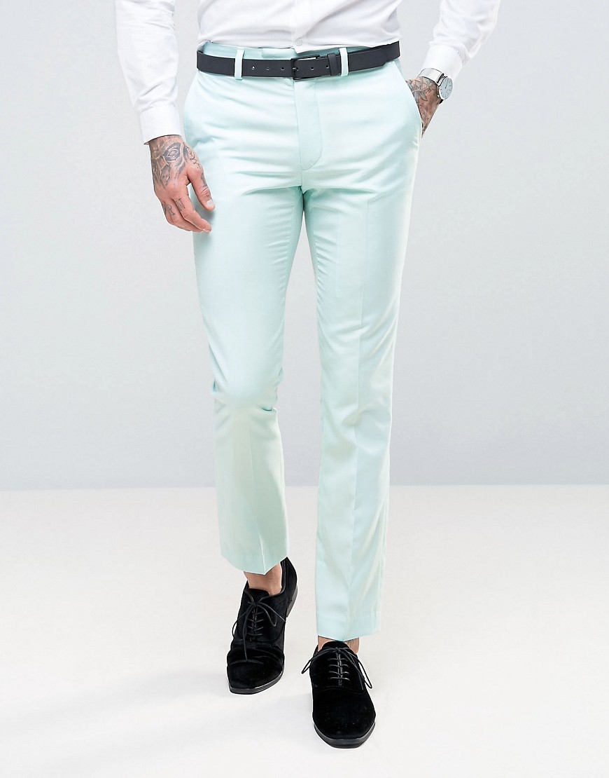 Супероблегающие бледно-зеленые брюки Rudie - Зеленый 