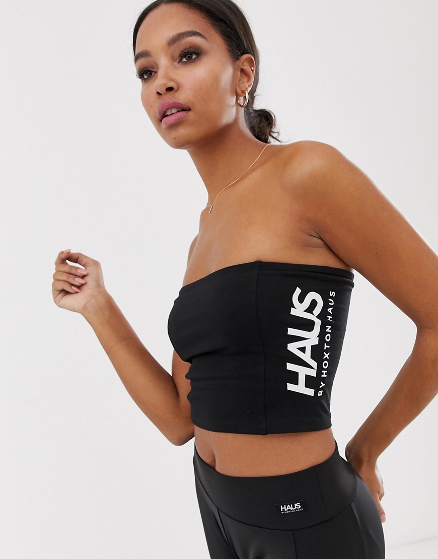 Haus by Hoxton Haus boob tube in black