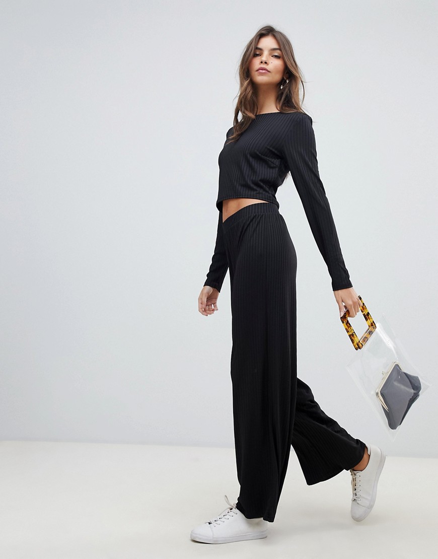 Vila ribbed co-ord trousers