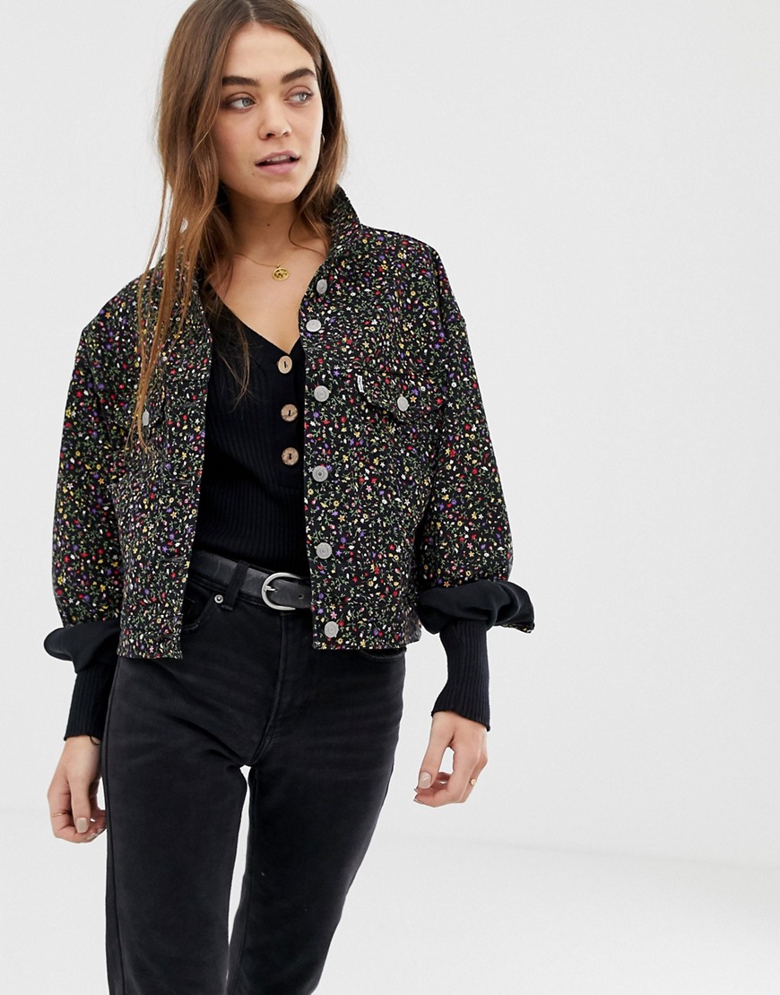 Levi's trucker jacket in ditsy floral
