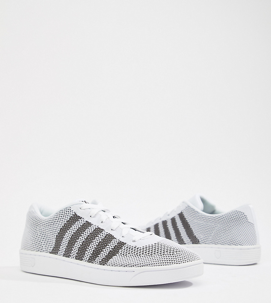 K Swiss addison pique trainers in white