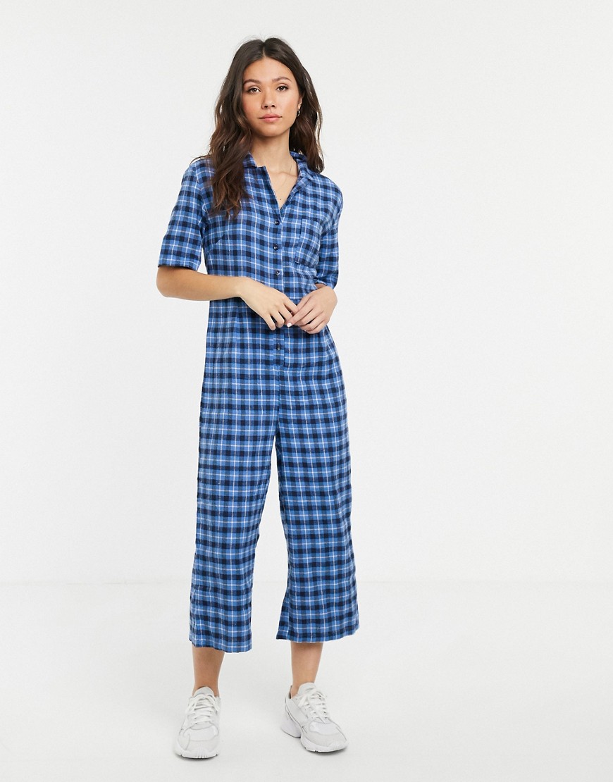 Daisy Street boilersuit in check