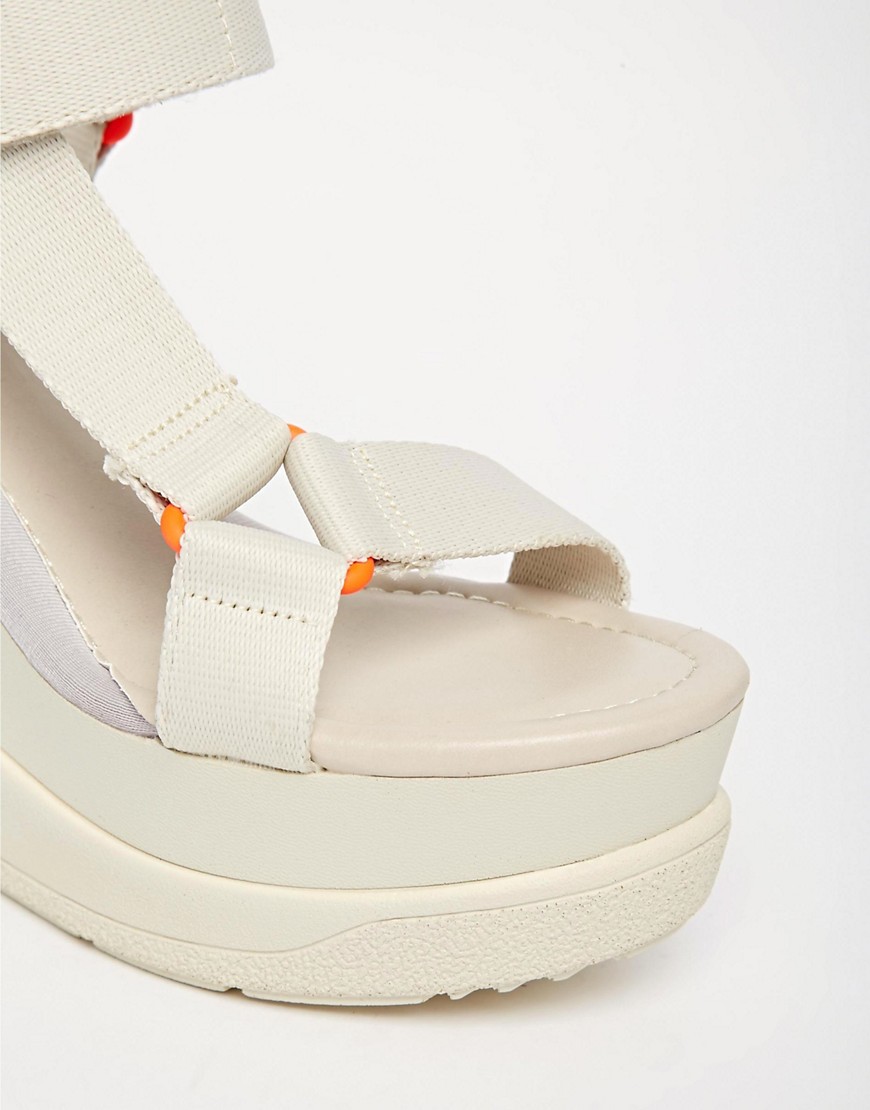 ALDO | ALDO Daza Velcro Strap Wedge Heeled Sandals at ASOS