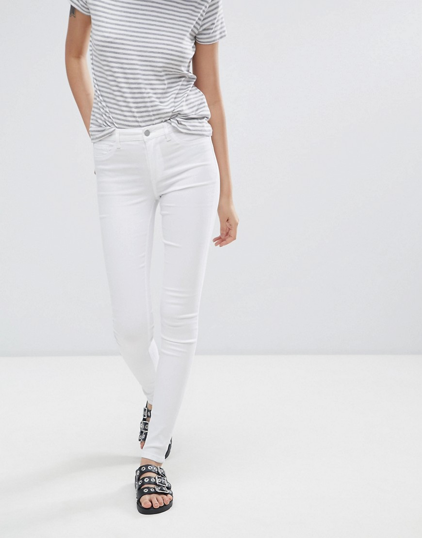 Pieces Just Wear Skinny Jeans - Bright white