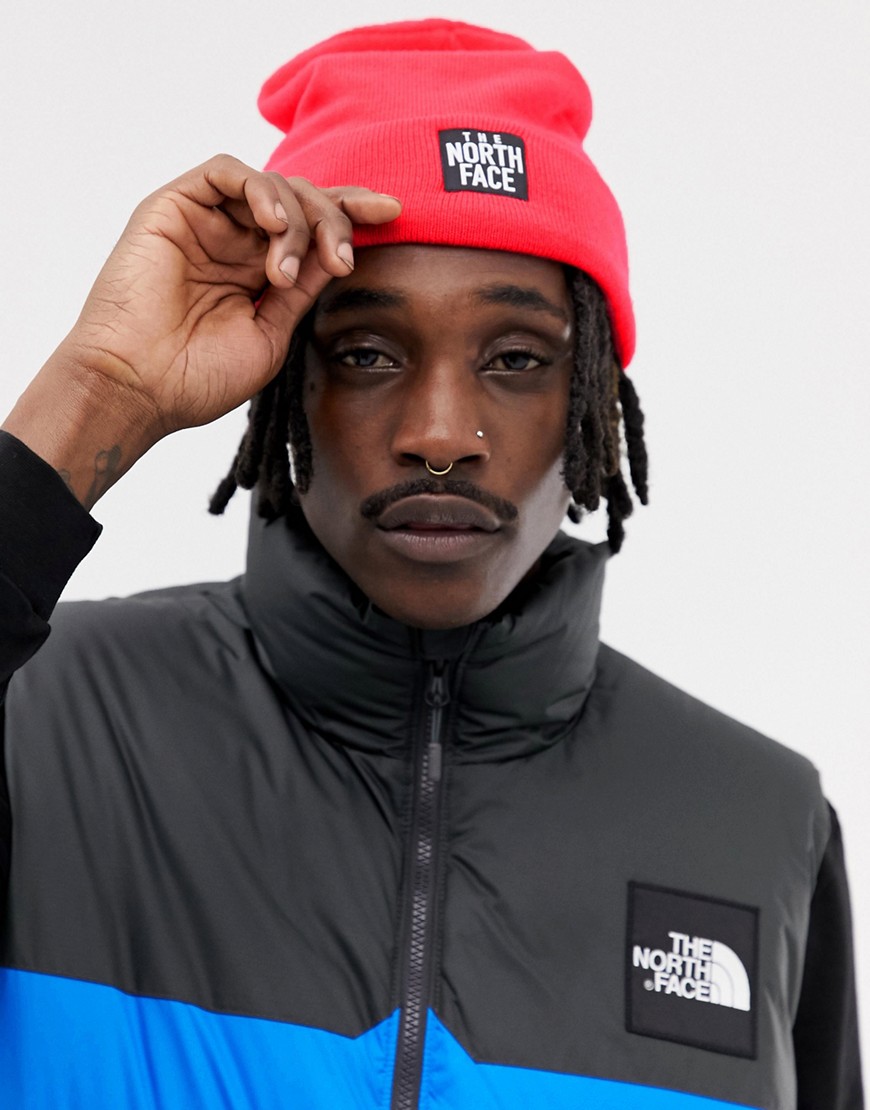 The North Face Dock Worker Beanie Hat in Pink