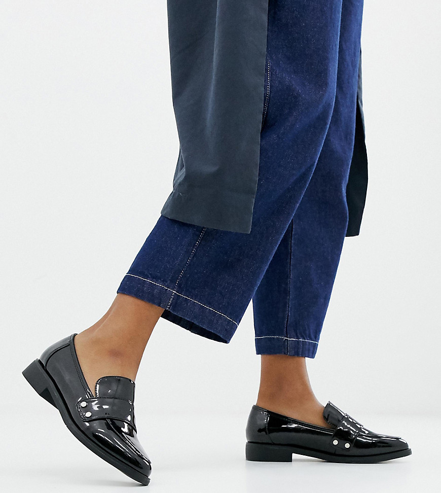 London Rebel Wide Fit Clean Loafers