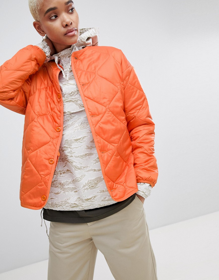 Carhartt WIP Quilted Liner Jacket In Ripstop - Jaffa