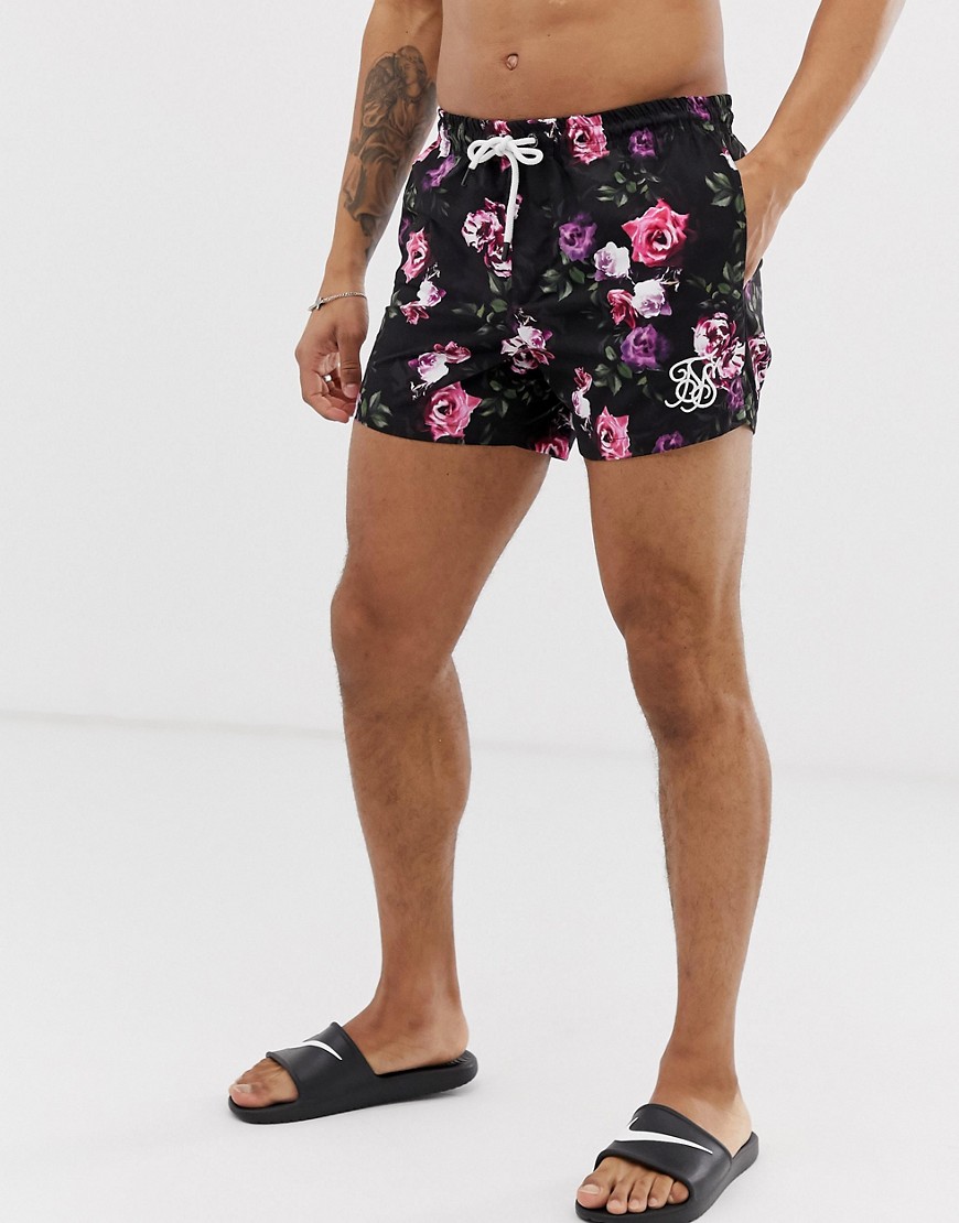 SikSilk co-ord swim shorts in floral print