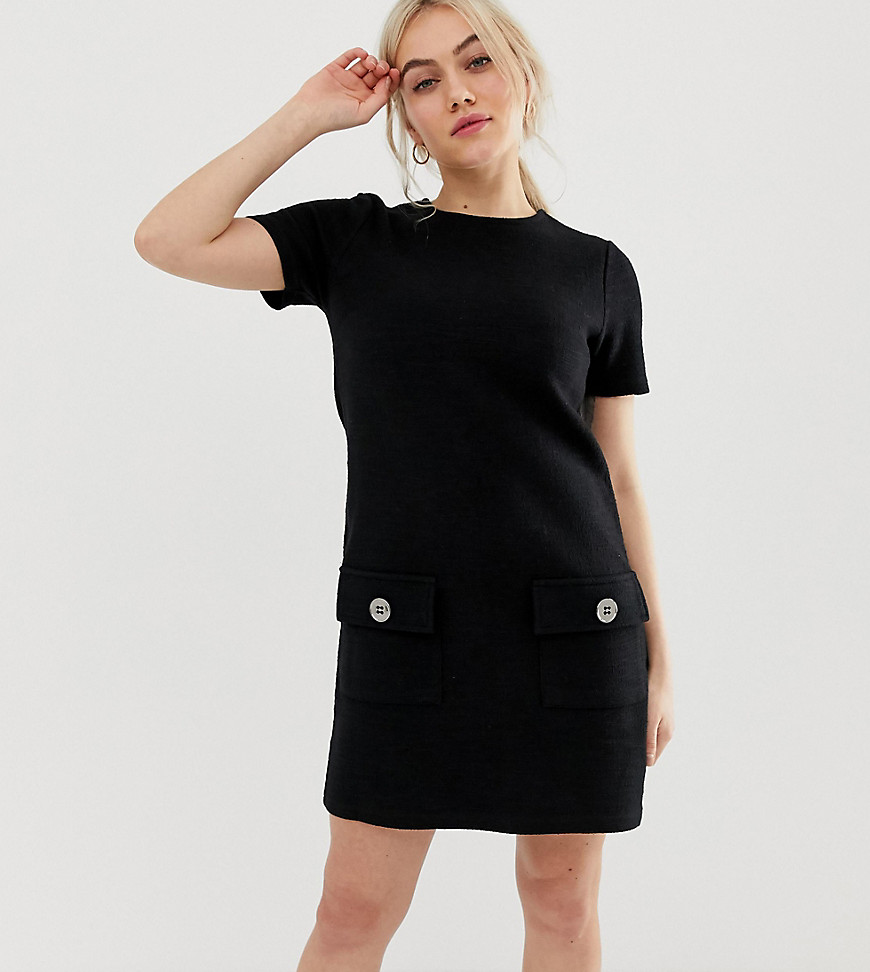 New Look Petite boucle tunic in black