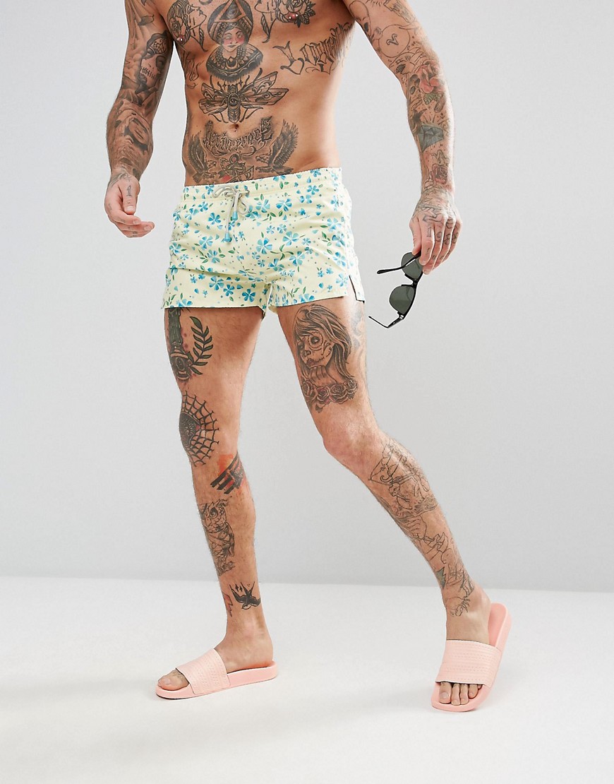 Oiler & Boiler Chevy Swim Short With Floral Print - Multi