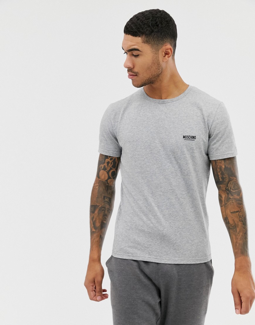 Moschino Logo T-Shirt In Grey