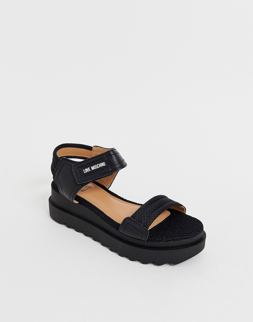 Love Moschino chunky flatform sandals