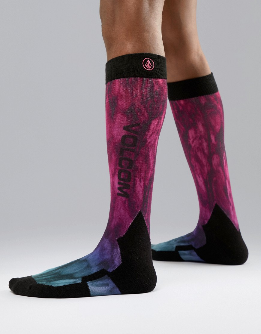 Volcom Lodge Socks in Purple