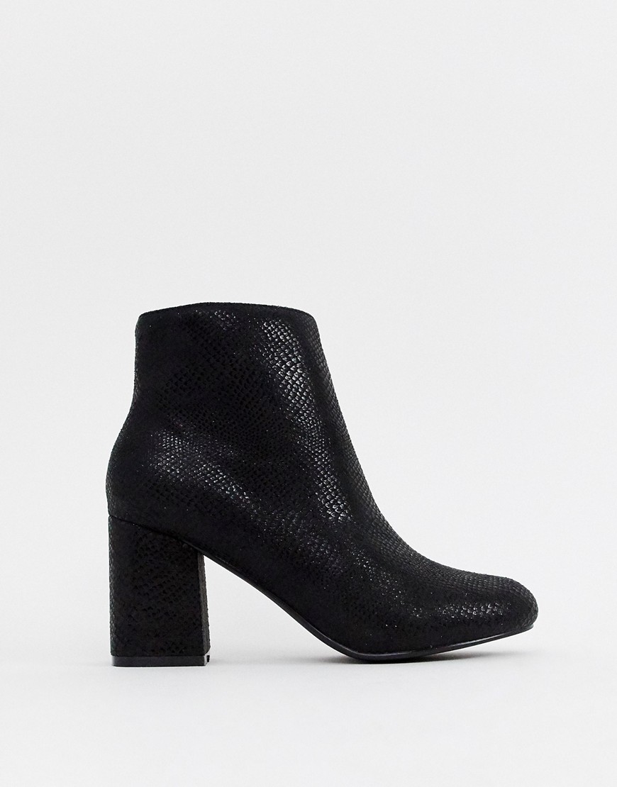 Pimkie Heeled Ankle Boots - Black