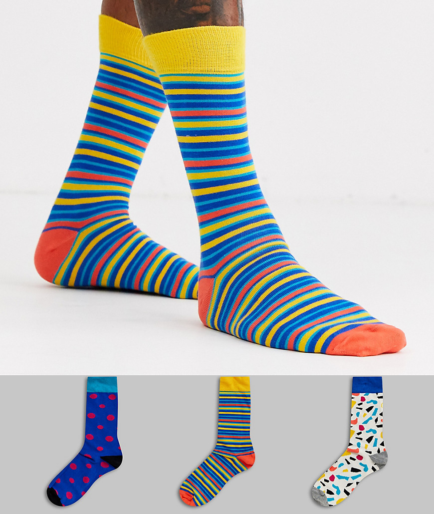 HS by Happy Socks 3 pack print socks