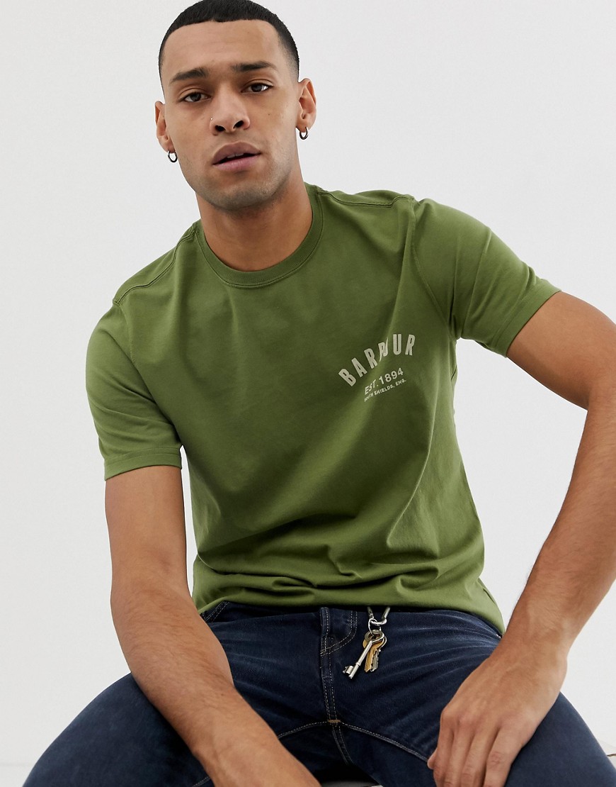 Barbour Preppy chest logo t-shirt in green