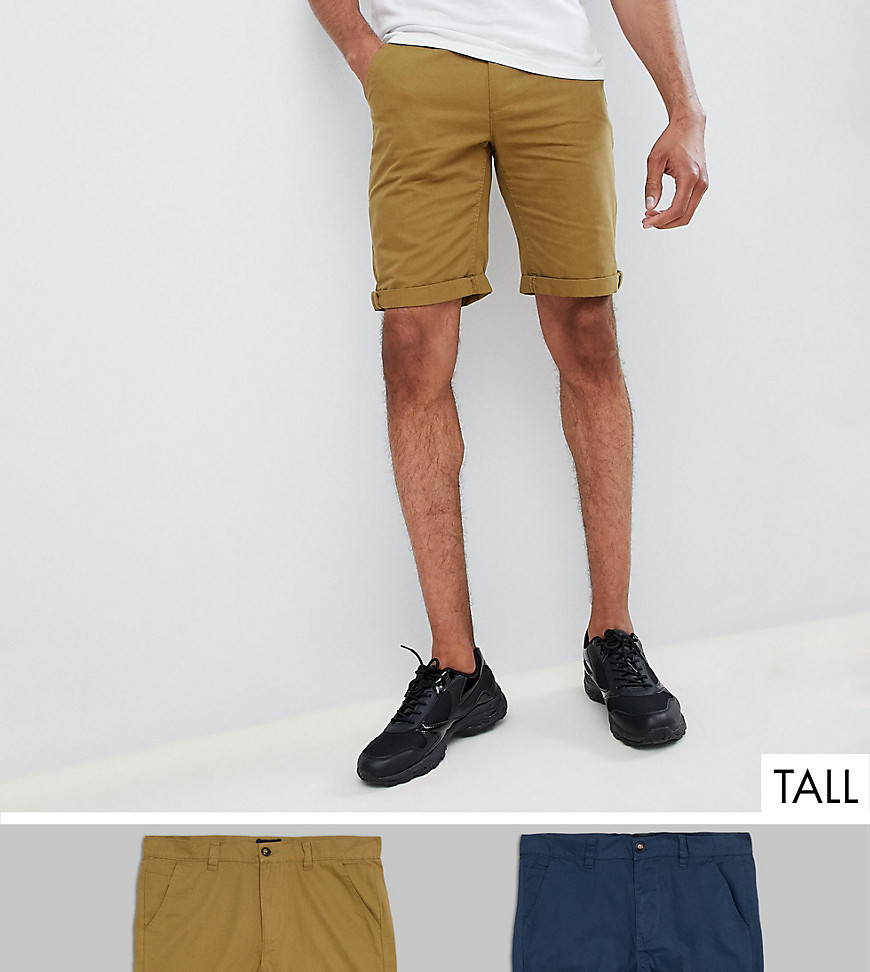 D-Struct TALL Chino Shorts 2 Pack
