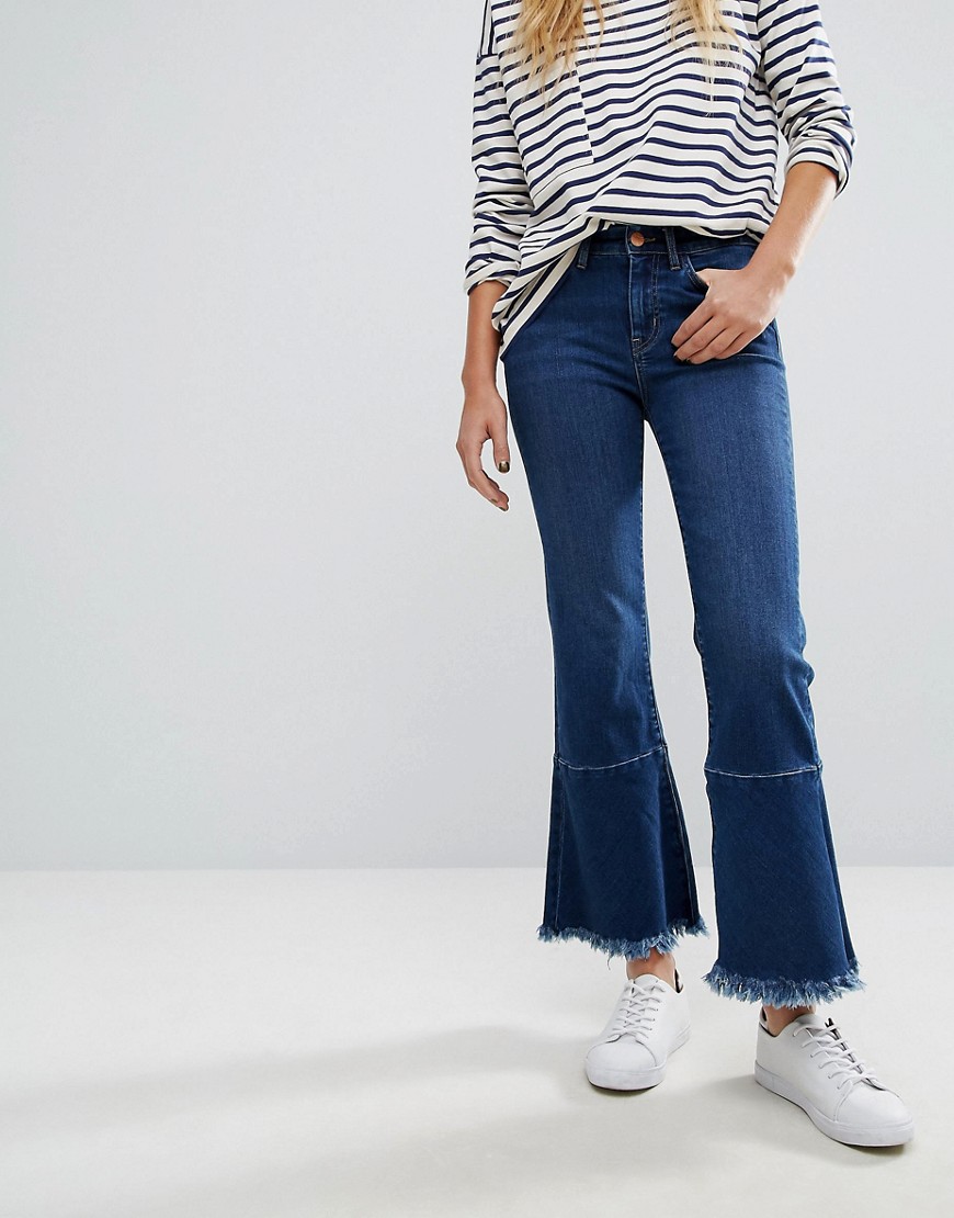 M.i.h Jeans Lou Cropped Jeans with Extreme Raw Edge