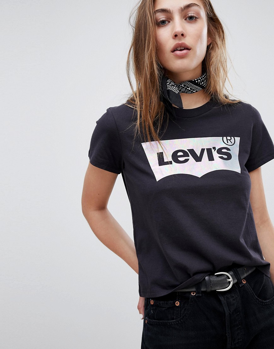 Levi's Extra black pearlescent batwing t-shirt