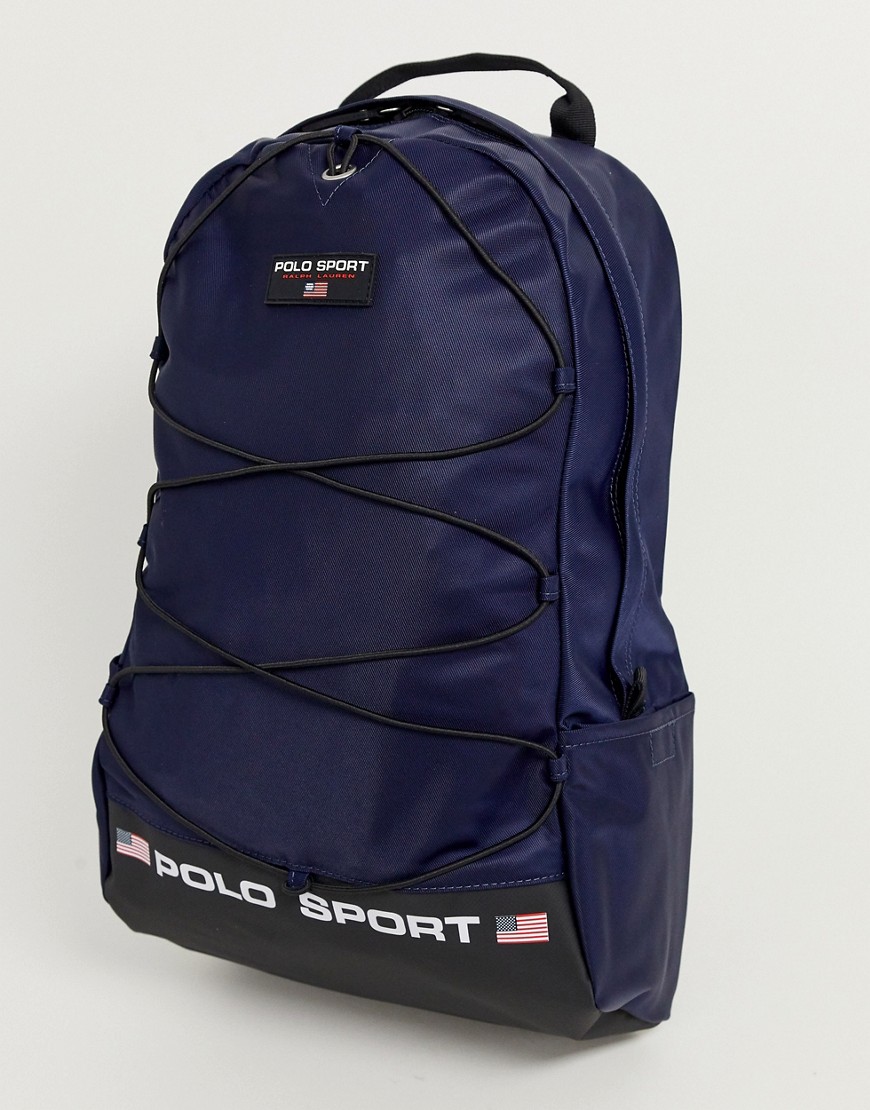 Polo Ralph Lauren polo sport backpack in navy with logo