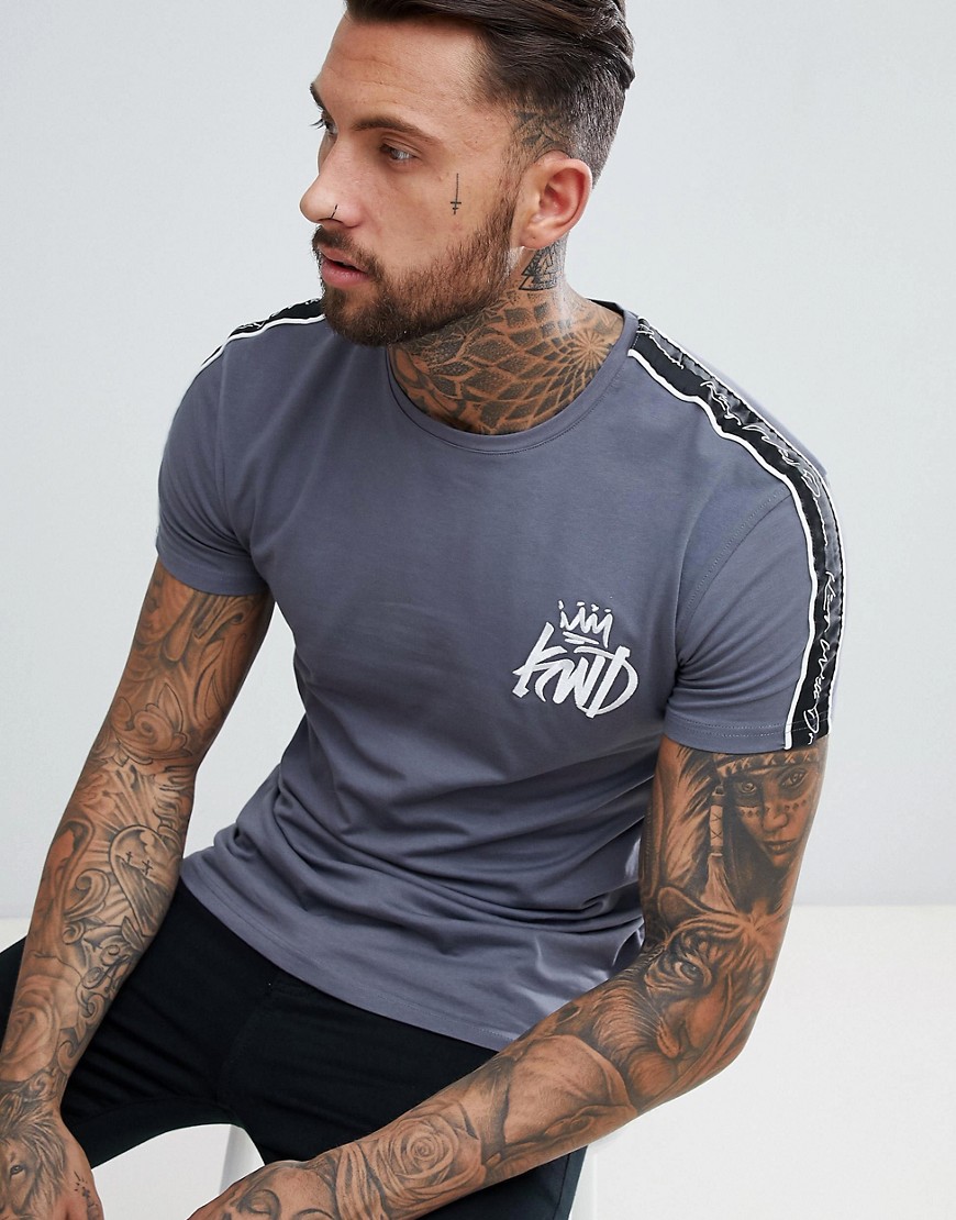Kings Will Dream Muscle Fit Roxberry T-Shirt In Grey - Grey