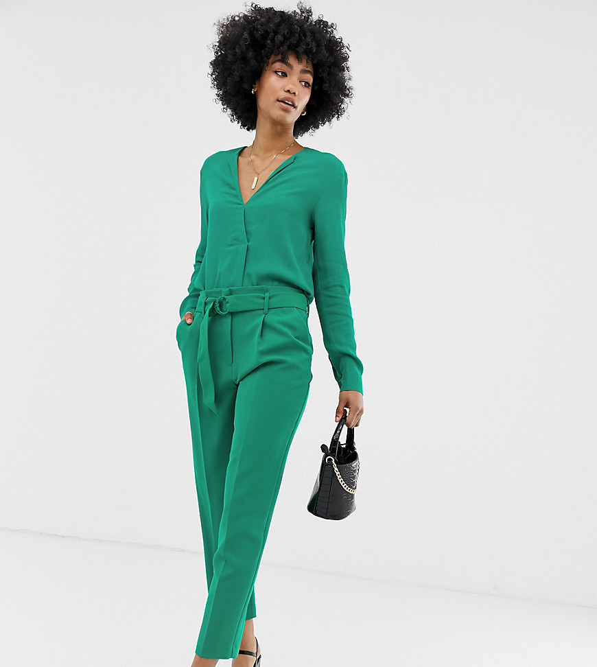 Warehouse tapered trousers in green