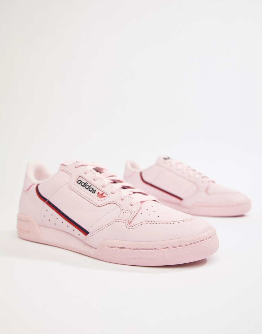 adidas Originals Continental 80's Trainers In Pink B41679