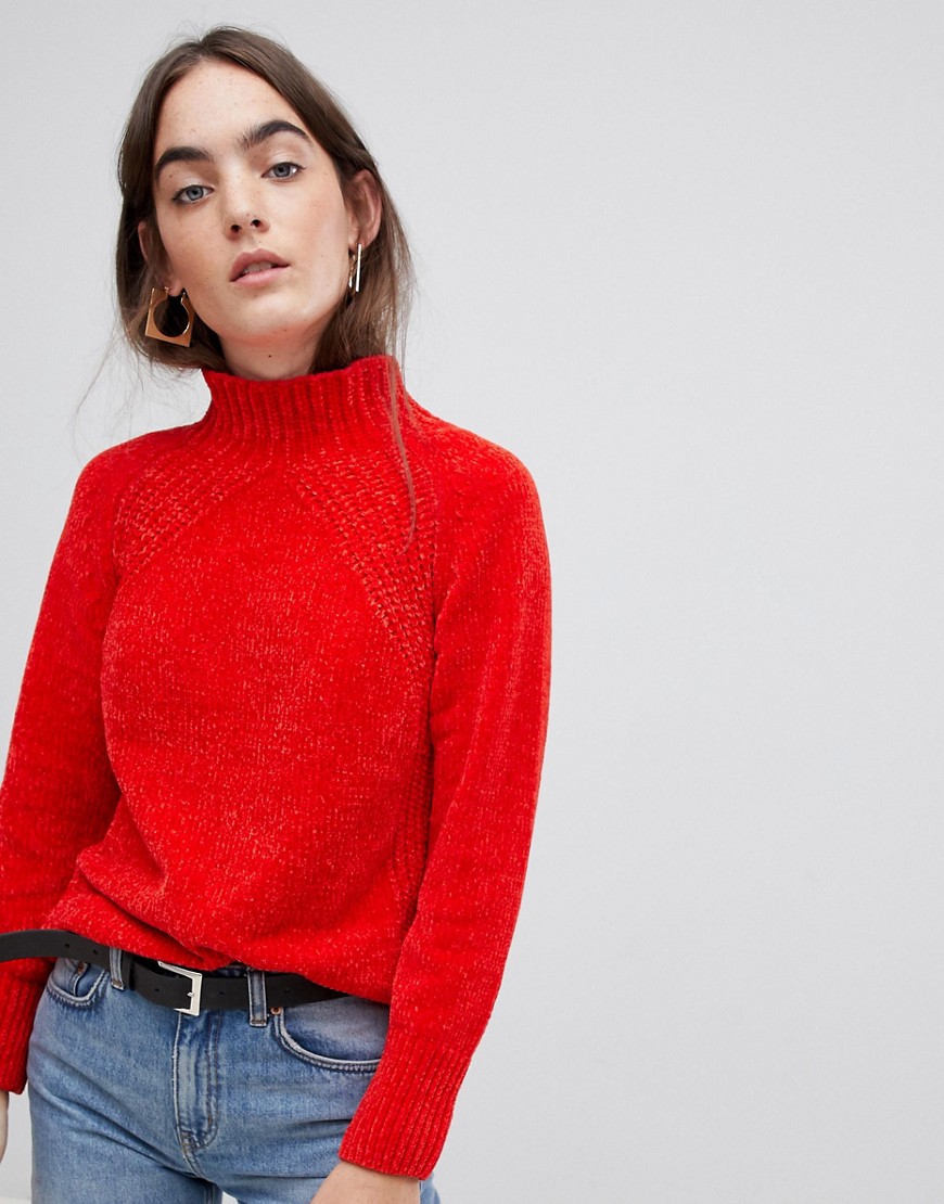 b.Young high neck chenille jumper