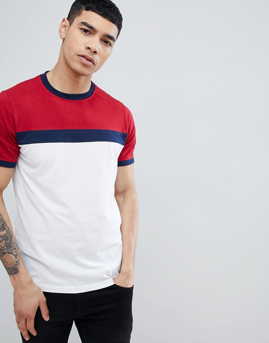Another Influence Contrast Panel T-Shirt