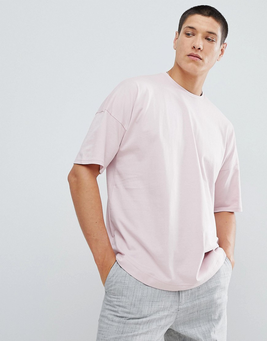 FoR Dropped Shoulder T-Shirt In Pink
