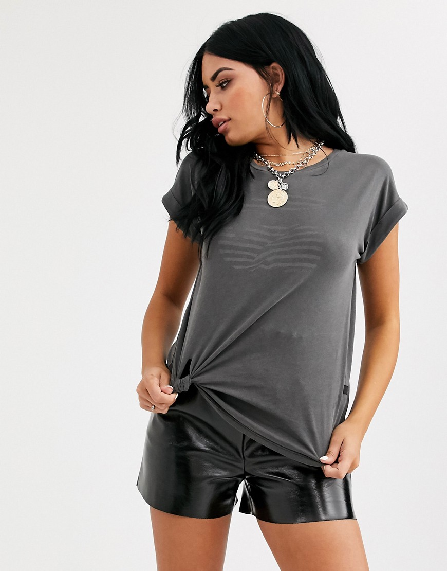 G-Star grey knotted t shirt