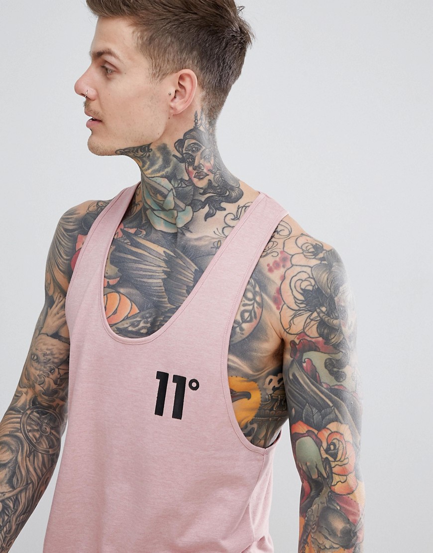 11 Degrees Muscle Vest In Pink - Pink