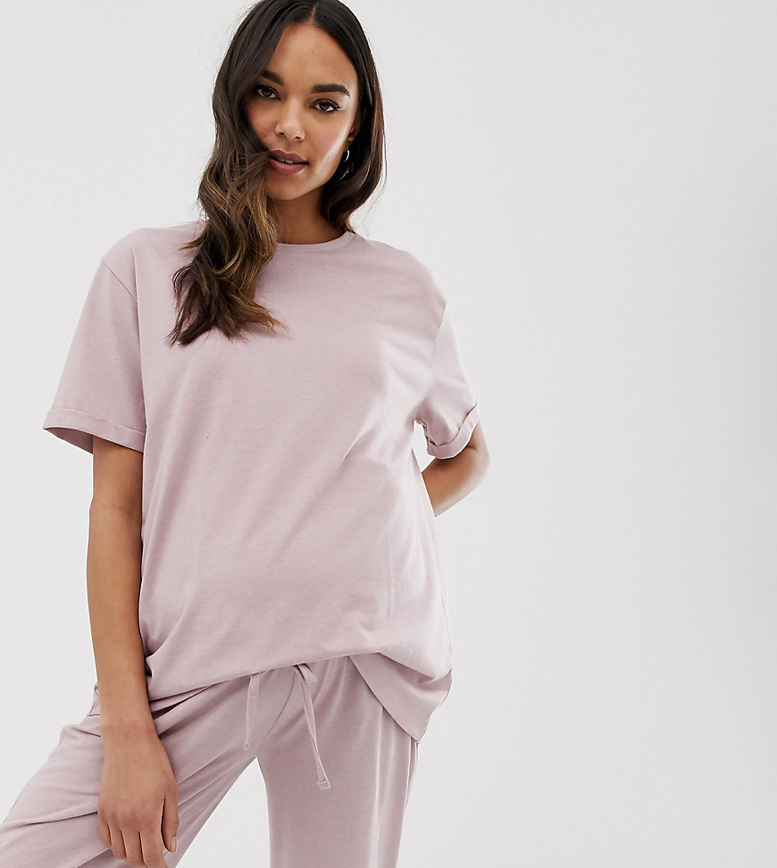 ASOS DESIGN Maternity mix & match marl pyjama jersey tshirt