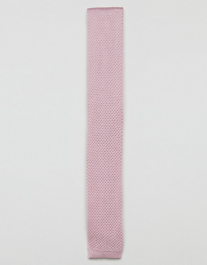 Трикотажный галстук Moss London Wedding - Розовый MOSS BROS 