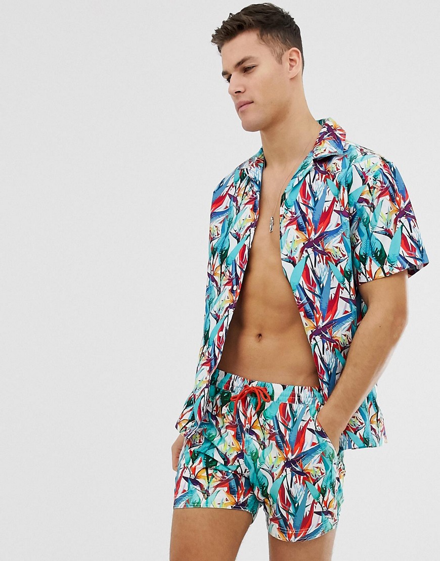South Beach shirt in tropical print