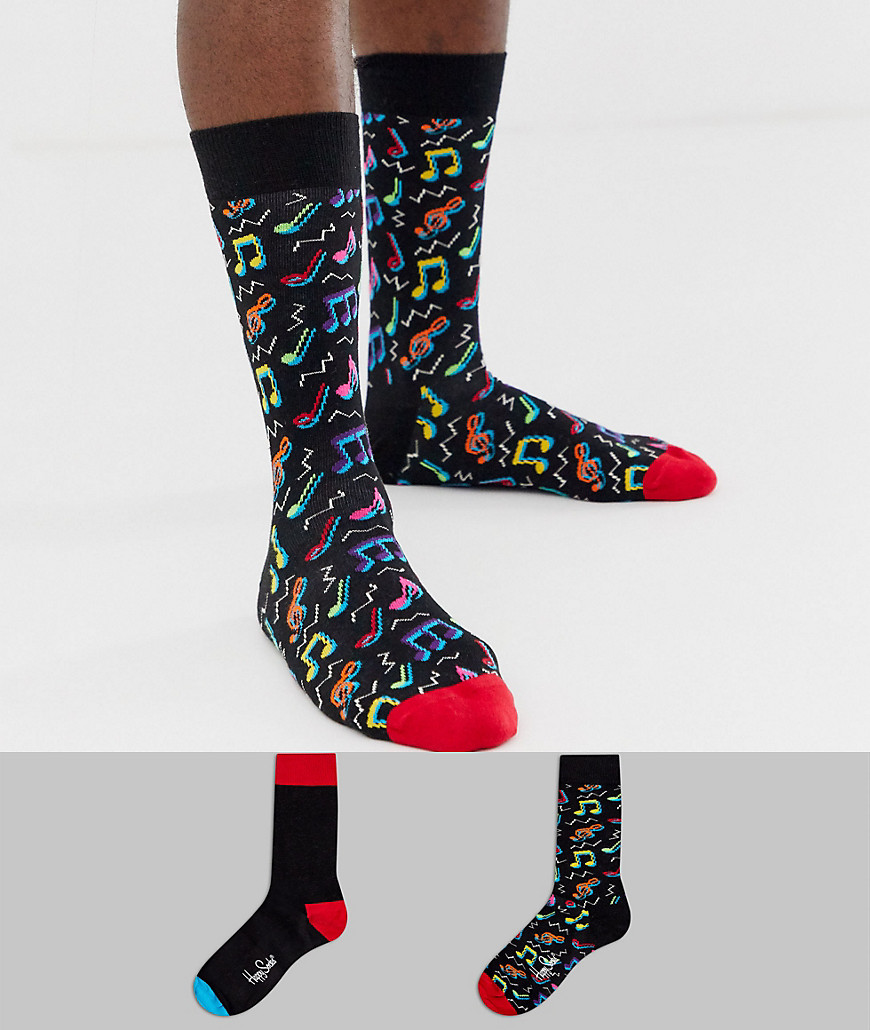 Happy Socks 2 pack print socks