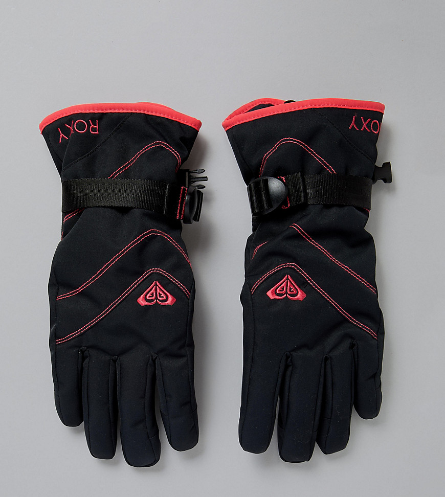 Roxy Jetty ski gloves in black