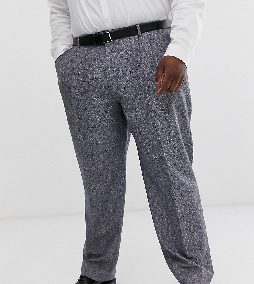 Twisted Tailor plus tapered trousers in tweed