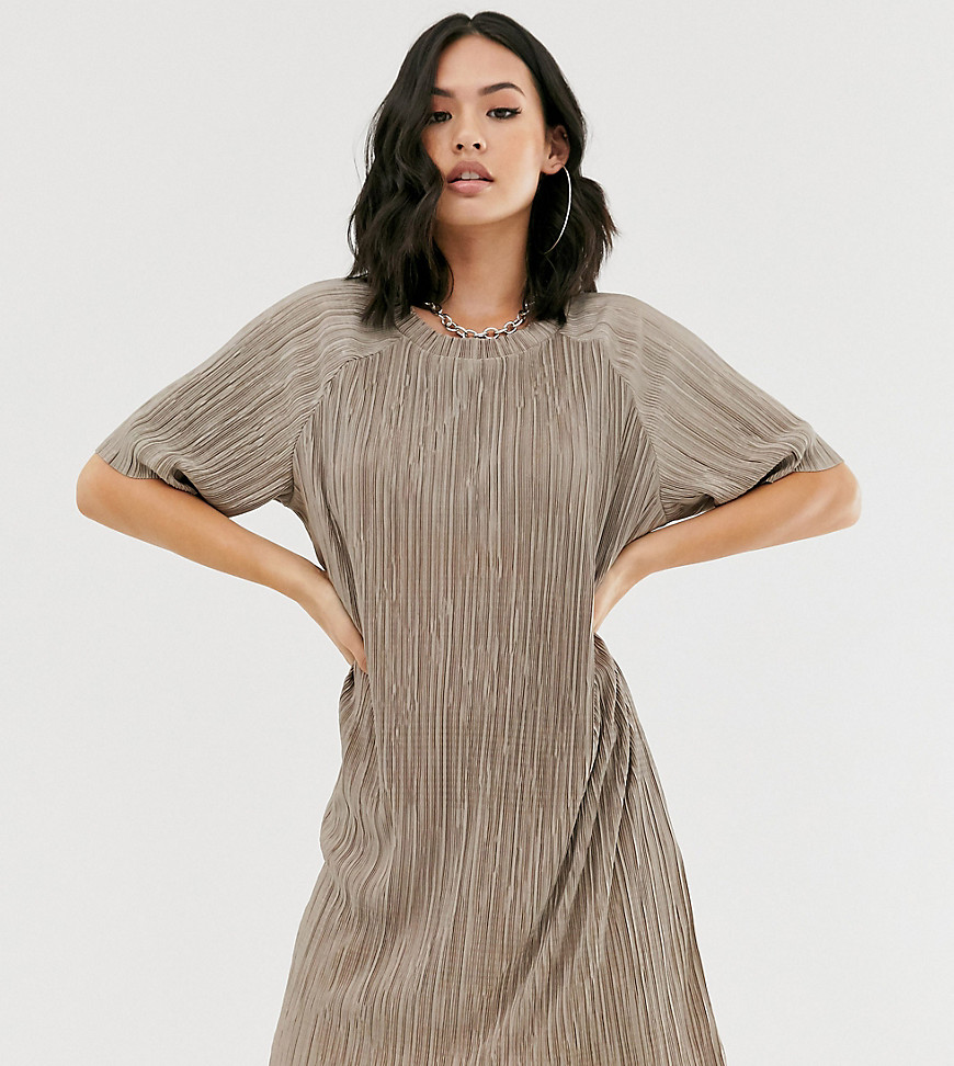 Another Reason relaxed t-shirt in plisse co-ord