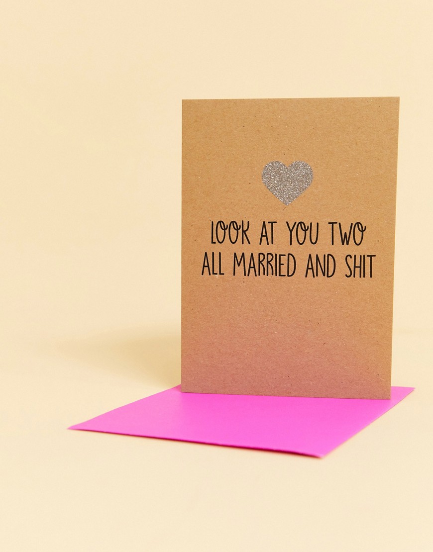 Bettie Confetti you two all married card