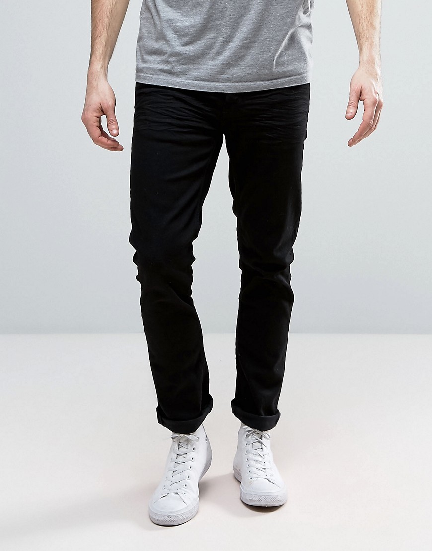 French Connection Slim Fit Jeans in Black Denim