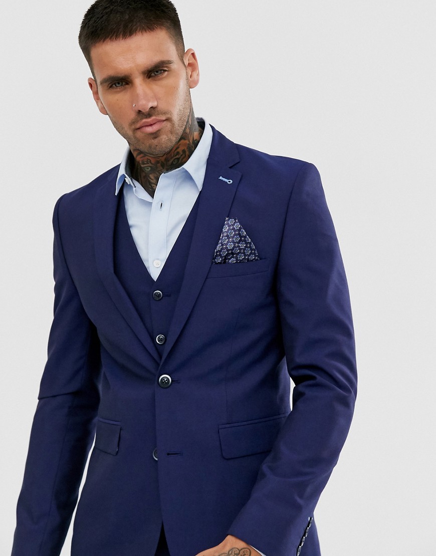 Harry Brown Blue Tonic Suit Jacket