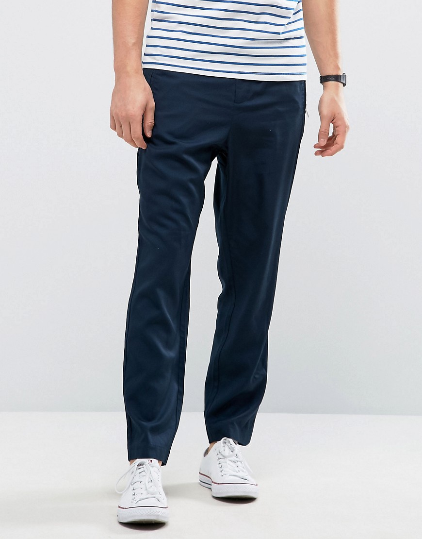 Kiomi Trouser with Zip Pockets - Navy