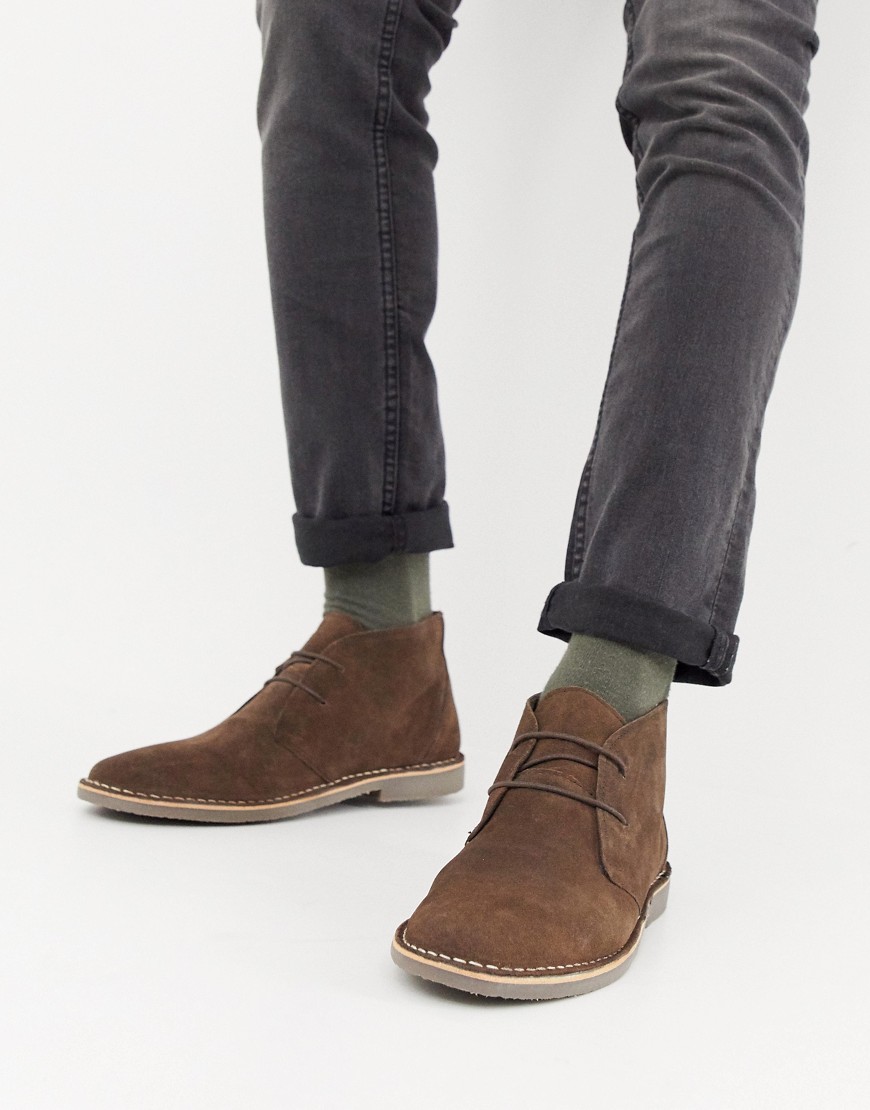 Burton Menswear desert boot in brown