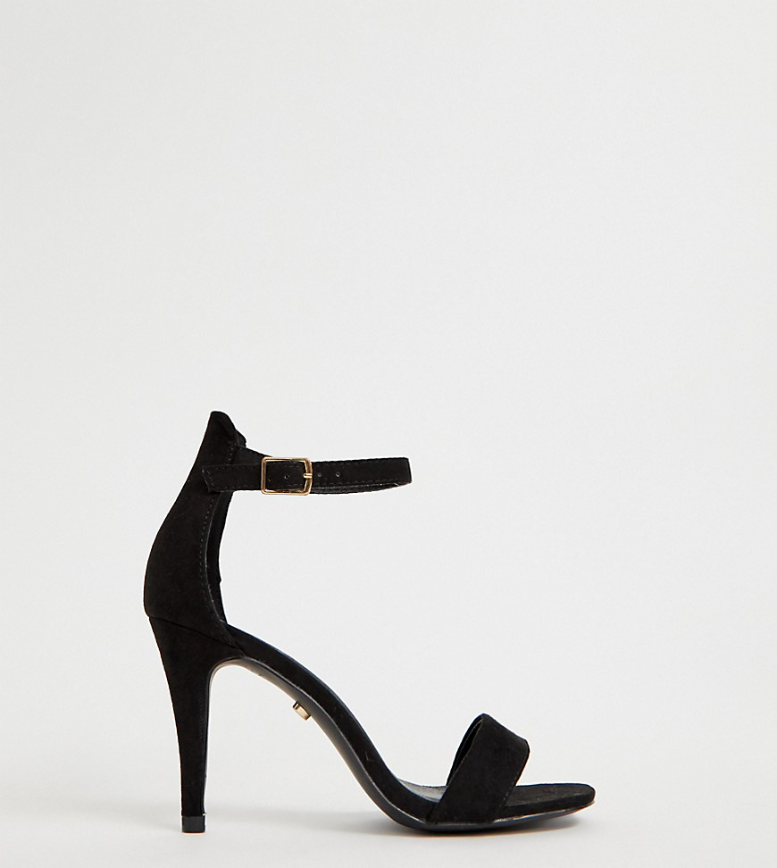 Oasis barely there heeled sandals in black