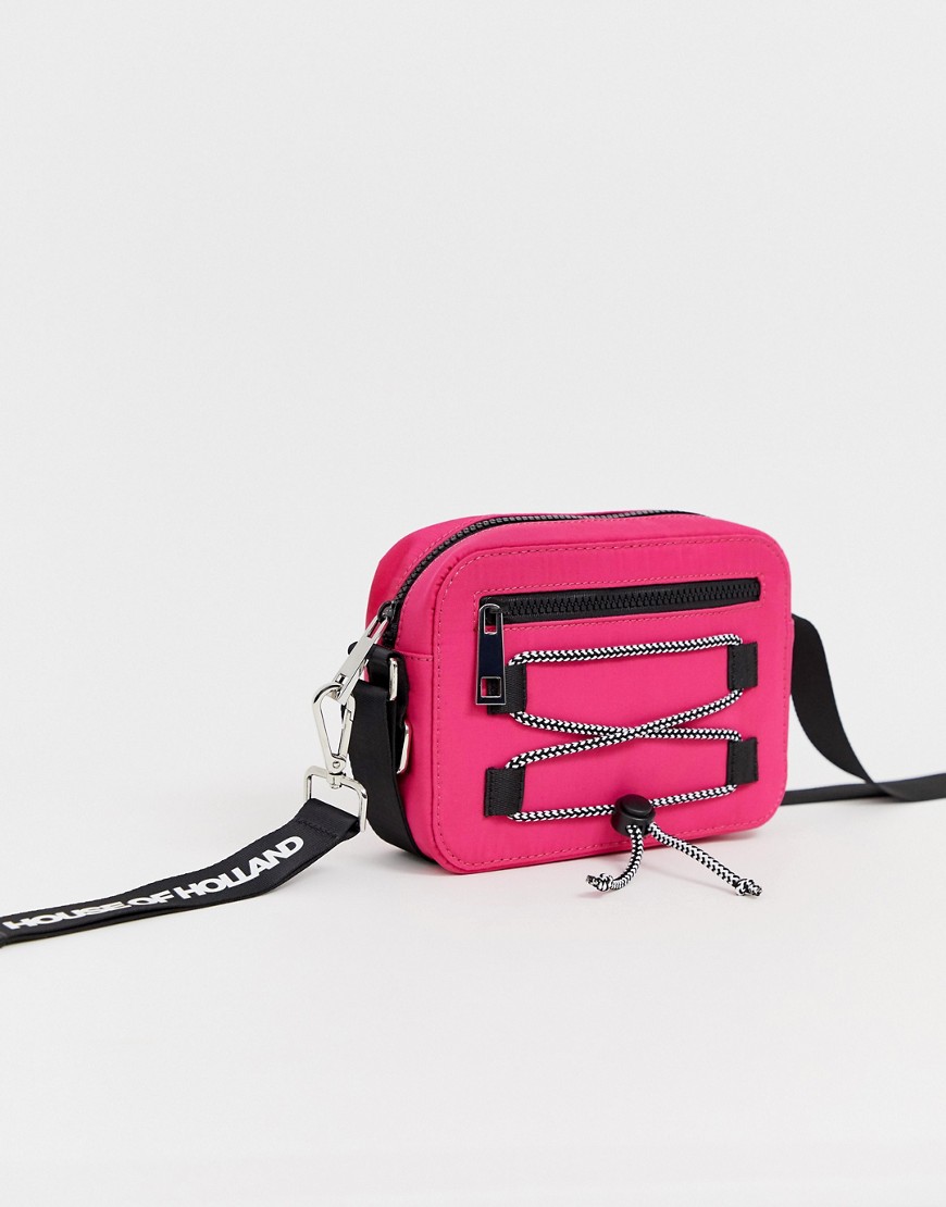 House of Holland cross body bag with rope detail