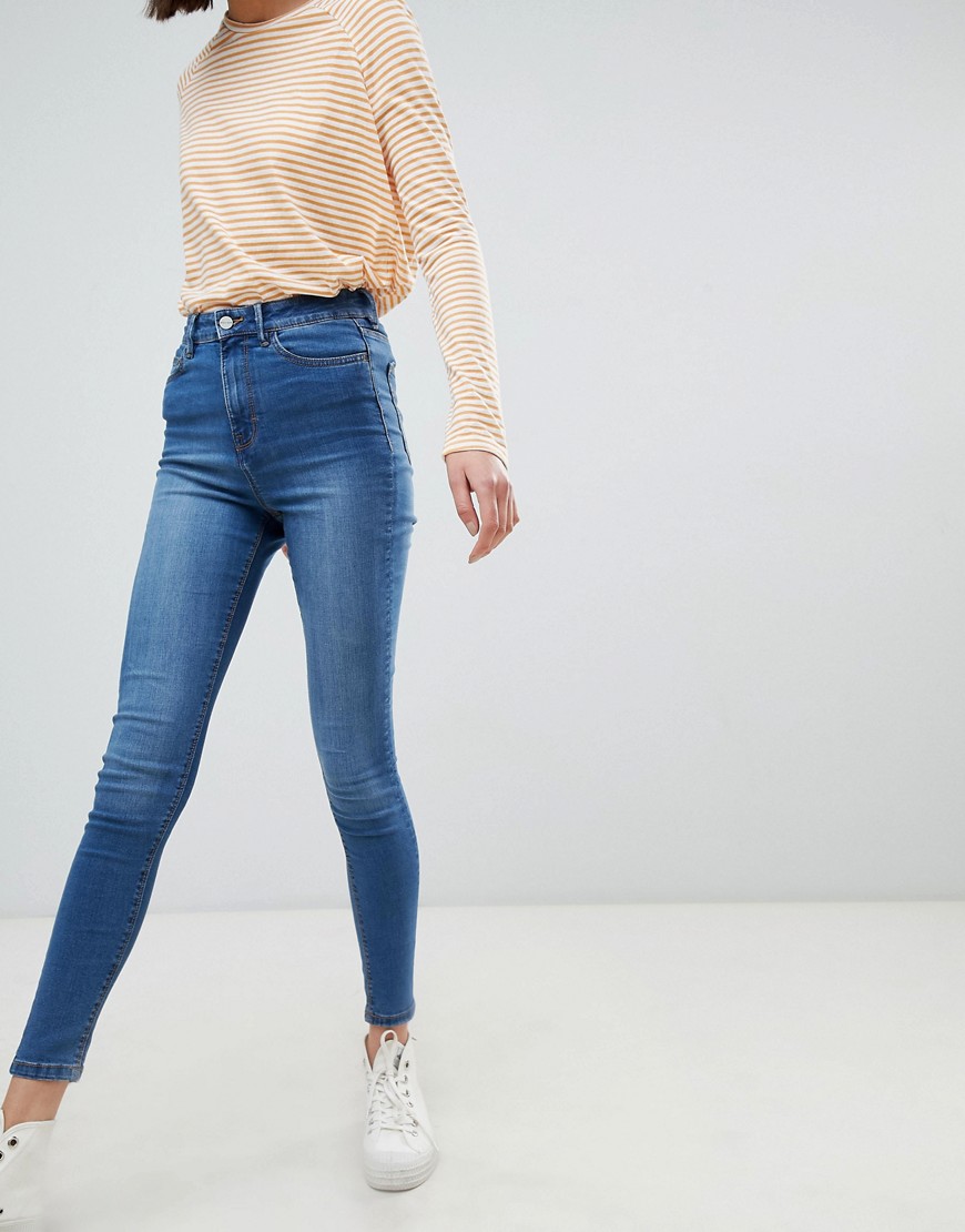 Waven Anika High Waisted Skinny Jeans - Kelly blue