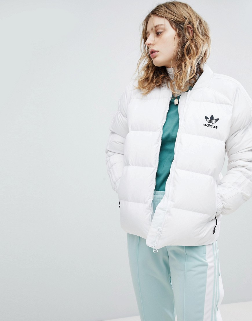 Adidas Originals Down Filled Padded Jacket - White