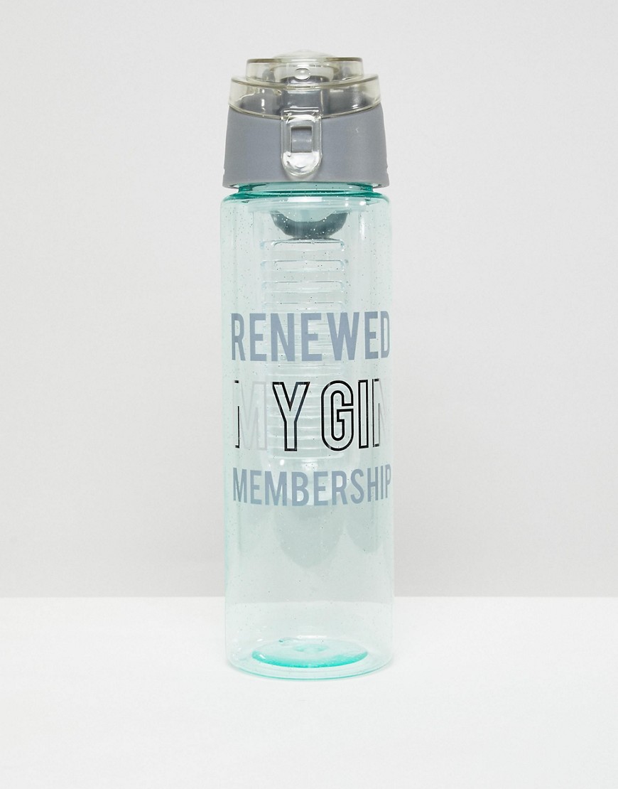 New Look 'Renewed My Gin Membership' Infuser Bottle - Green