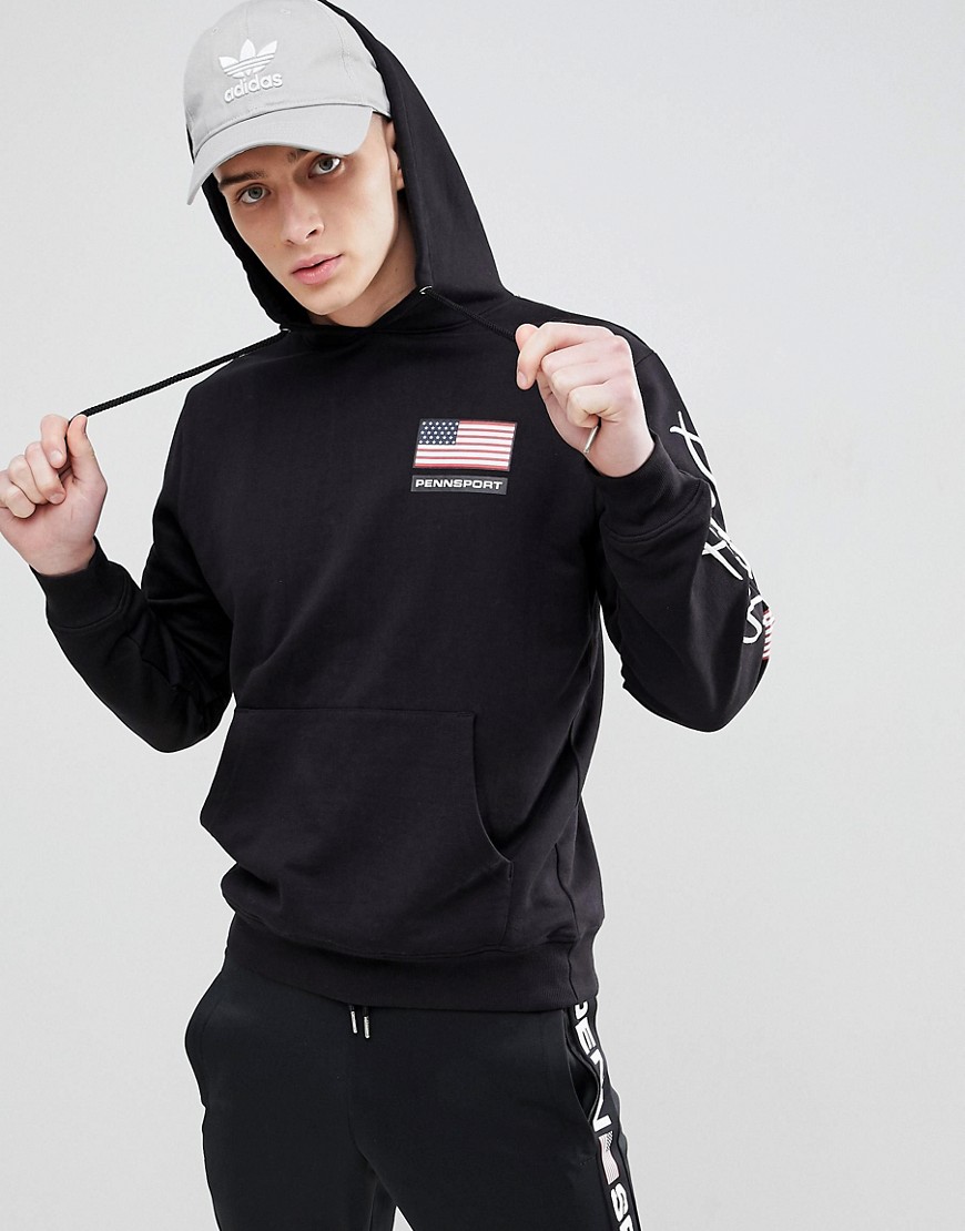 Penn Sport muscle hoodie with sleeve print
